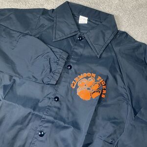 Vintage Hartwell Clemson University Tigers‎ Nylon Windbreaker Jacket USA Blue M